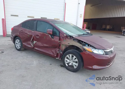 2012 Honda Civic Lx из США, поврежденный, VIN 2HGFB2F56CH532714